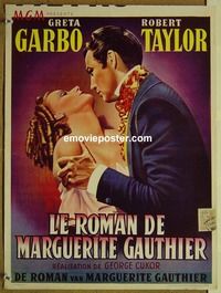 c509 CAMILLE Belgian movie poster R50s Greta Garbo, Robert Taylor