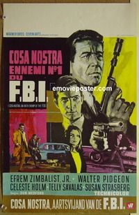 c516 COSA NOSTRA ARCH ENEMY OF THE FBI Belgian movie poster '67