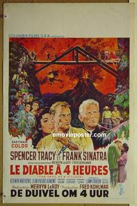 c521 DEVIL AT 4 O'CLOCK Belgian movie poster '61 Spencer Tracy
