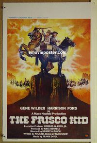 c533 FRISCO KID Belgian movie poster '79 Gene Wilder, H. Ford