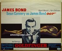 c538 GOLDFINGER Belgian movie poster '64 Sean Connery as James Bond