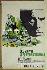 c570 POINT BLANK Belgian movie poster '67 Lee Marvin, Angie Dickinson