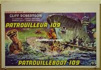 c571 PT 109 Belgian movie poster '63 Cliff Robertson as J.F.K.