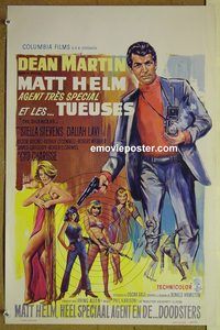 c581 SILENCERS Belgian movie poster '66 Dean Martin, Stella Stevens