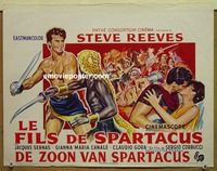c582 SLAVE Belgian movie poster '63 Steve Reeves, Sergio Corbucci