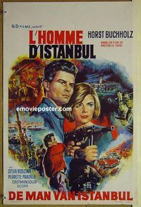 c591 THAT MAN IN ISTANBUL Belgian movie poster '66 Horst Bucholz