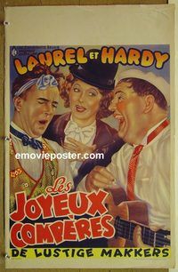 c592 THEM THAR HILLS Belgian R50s great art of wacky Laurel & Hardy + Mae Busch!
