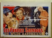 c603 WILD STRAWBERRIES Belgian movie poster '57 Ingmar Bergman