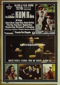 c428 GODFATHER 2 Czech 18x27 movie poster '74 Coppola, Al Pacino