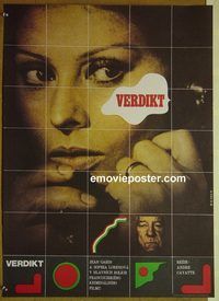 c461 JURY OF ONE Czech movie poster '76 Sophia Loren, K. Vaca artwork!