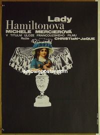 c463 LADY HAMILTON Czech movie poster '68 Mercier, Grygar artwork!