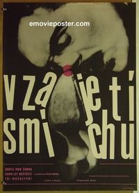 c464 LAUGH WITH MAX LINDER Czech movie poster '64 French genius!