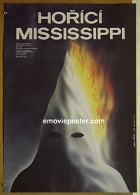 c467 MISSISSIPPI BURNING Czech movie poster '88 cool wild image!