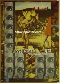 c476 QUESTION OF HONOUR Czech movie poster '68 wild Grygar artwork!