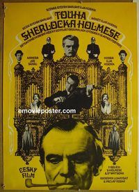 c480 SHERLOCK HOLMES' DESIRE Czech movie poster '71 Arthur Conan Doyle