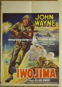 c173 SANDS OF IWO JIMA Dutch movie poster '50 John Wayne