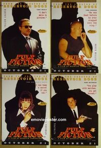 c112 PULP FICTION 4 English adv special movie posters '94 Willis