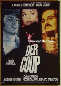 c387 BURGLARS German movie poster '72 Omar Sharif, Belmondo