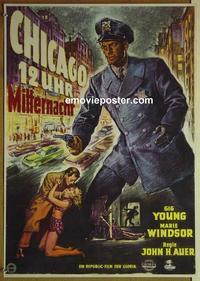 c389 CITY THAT NEVER SLEEPS German movie poster '53 Marie Windsor