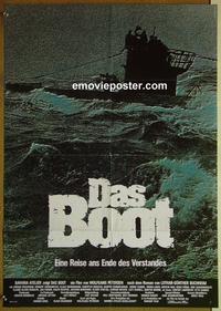 c395 DAS BOOT German movie poster '82 WWII classic, country of origin