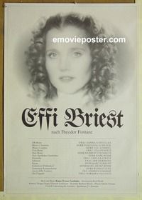 c397 EFFI BRIEST German movie poster '74 Rainer Werner Fassbinder