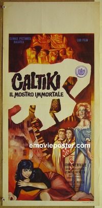 c329 CALTIKI THE IMMORTAL MONSTER Italian locandina movie poster '60