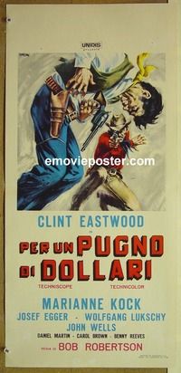 c333 FISTFUL OF DOLLARS Italian locandina movie poster '67 Eastwood