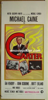 c335 GET CARTER Italian locandina movie poster 71 Michael Caine
