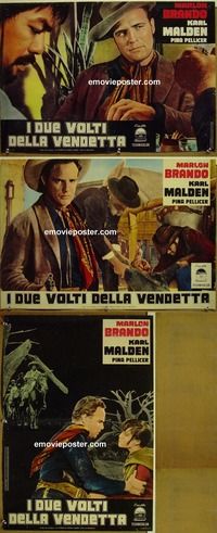 c365 ONE EYED JACKS 3 Italian photobusta movie posters '61 Brando