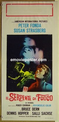 c349 TRIP Italian locandina movie poster '67 Peter Fonda, LSD, wild!