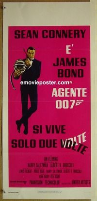 c350 YOU ONLY LIVE TWICE Italian locandina movie poster R70s James Bond