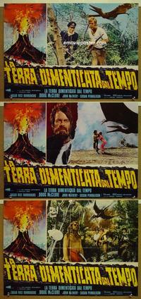 c362 LAND THAT TIME FORGOT 3 Italian photobusta movie posters '75