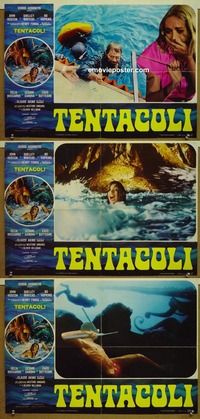 c368 TENTACLES 3 Italian photobusta movie posters '77 AIP horror!