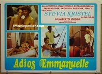 c312 GOODBYE EMMANUELLE Mexican half-sheet movie poster '77 Sylvia Kristel