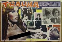 c320 TRAUMA Mexican half-sheet movie poster '76 Udo Kier, Linda Hayden