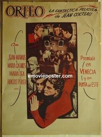 c299 ORPHEUS Mexican movie poster '49 Jean Cocteau, Jean Marais