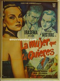 c306 WOMAN THAT YOU WANT Mexican movie poster '52 Caballero artwork!