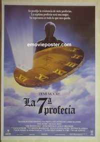 c255 7TH SIGN Spanish movie poster '88 Demi Moore, Michael Biehn