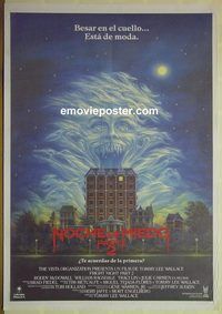 c260 FRIGHT NIGHT 2 Spanish movie poster '89 McDowall, spooky image!