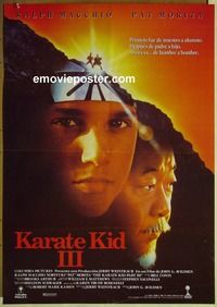 c263 KARATE KID 3 Spanish movie poster '89 Ralph Macchio, Pat Morita
