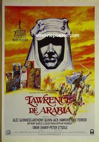 c265 LAWRENCE OF ARABIA Spanish movie poster R89 Peter O'Toole