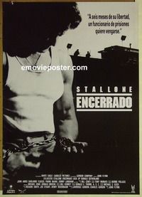 c267 LOCK UP Spanish movie poster '89 Sylvester Stallone
