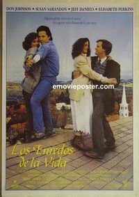 c278 SWEET HEARTS DANCE Spanish movie poster '88 Don Johnson, Sarandon