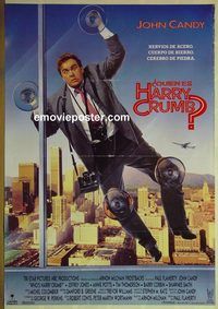 c286 WHO'S HARRY CRUMB Spanish movie poster '89 John Candy