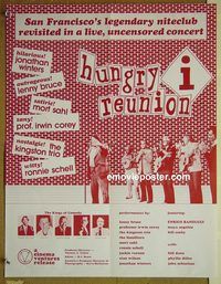 c017 HUNGRY I REUNION special movie poster '70s Jon Winters