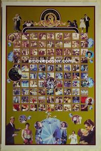 c093 MGM DIAMOND JUBILEE one-sheet movie poster c83 all the greats!