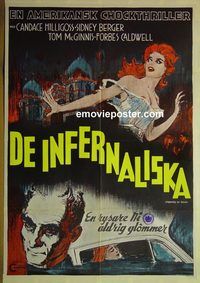 c235 CARNIVAL OF SOULS Swedish movie poster '62 B-Movie Cult Horror!