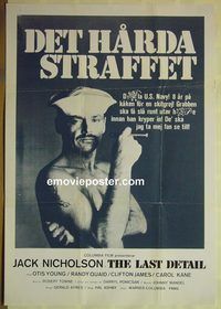 c242 LAST DETAIL Swedish movie poster '73 Jack Nicholson, Quaid