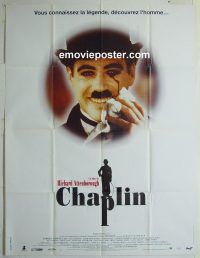 d241 CHAPLIN DS French one-panel movie poster '92 Robert Downey, Jr.