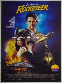 d259 ROCKETEER French one-panel movie poster '91 Connelly, Campbell